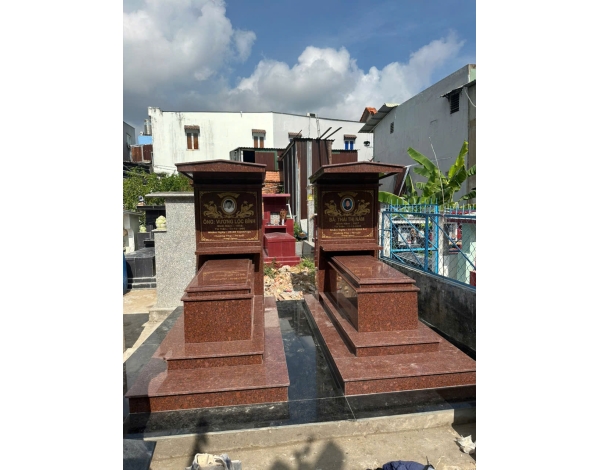 Mẫu Mộ Đôi Đá Hoa Cương Đẹp – Sang Trọng, Bền Vững Và Trang Nghiêm 1