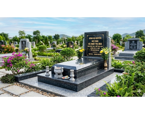 Mẫu Mộ Đá Hoa Cương Đẹp, Hiện Đại – Tổng Hợp Các Mẫu Được Ưa Chuộng Nhất 2026 1
