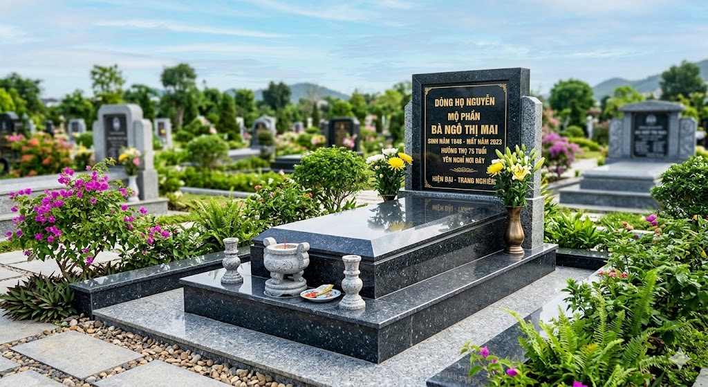 Mẫu Mộ Đá Hoa Cương Đẹp, Hiện Đại – Tổng Hợp Các Mẫu Được Ưa Chuộng Nhất 2026